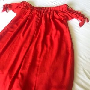 MNG off the shoulder dress